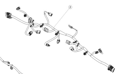 Catalog reference illustration: Headlamp wiring harness — OE 1567961-00-A