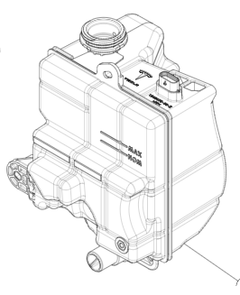Catalog reference photo: Coolant expansion reservoir — OE 1606364-00-A