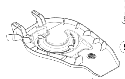 Catalog reference illustration: Suspension cover — right — OE 1493636-00-A