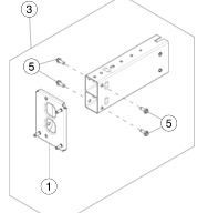Catalog reference illustration: Rear crash box — left — OE 1505315-S0-A