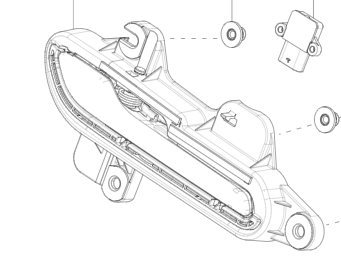 Catalog reference illustration: Exterior door handle — right — OE 1528115-10-D