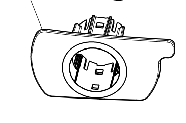 Catalog reference illustration: Front bumper middle left parking sensor bracket — OE 1493754-00-A