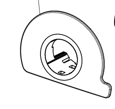 Catalog reference illustration: Front bumper left inside parking sensor bracket — OE 1493755-00-A