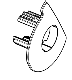 Catalog reference illustration: Rear bumper right outer parking sensor bracket — OE 1501428-00-A