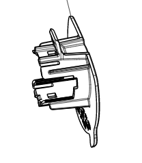 Catalog reference illustration: Rear bumper middle right parking sensor bracket — OE 1501429-00-A
